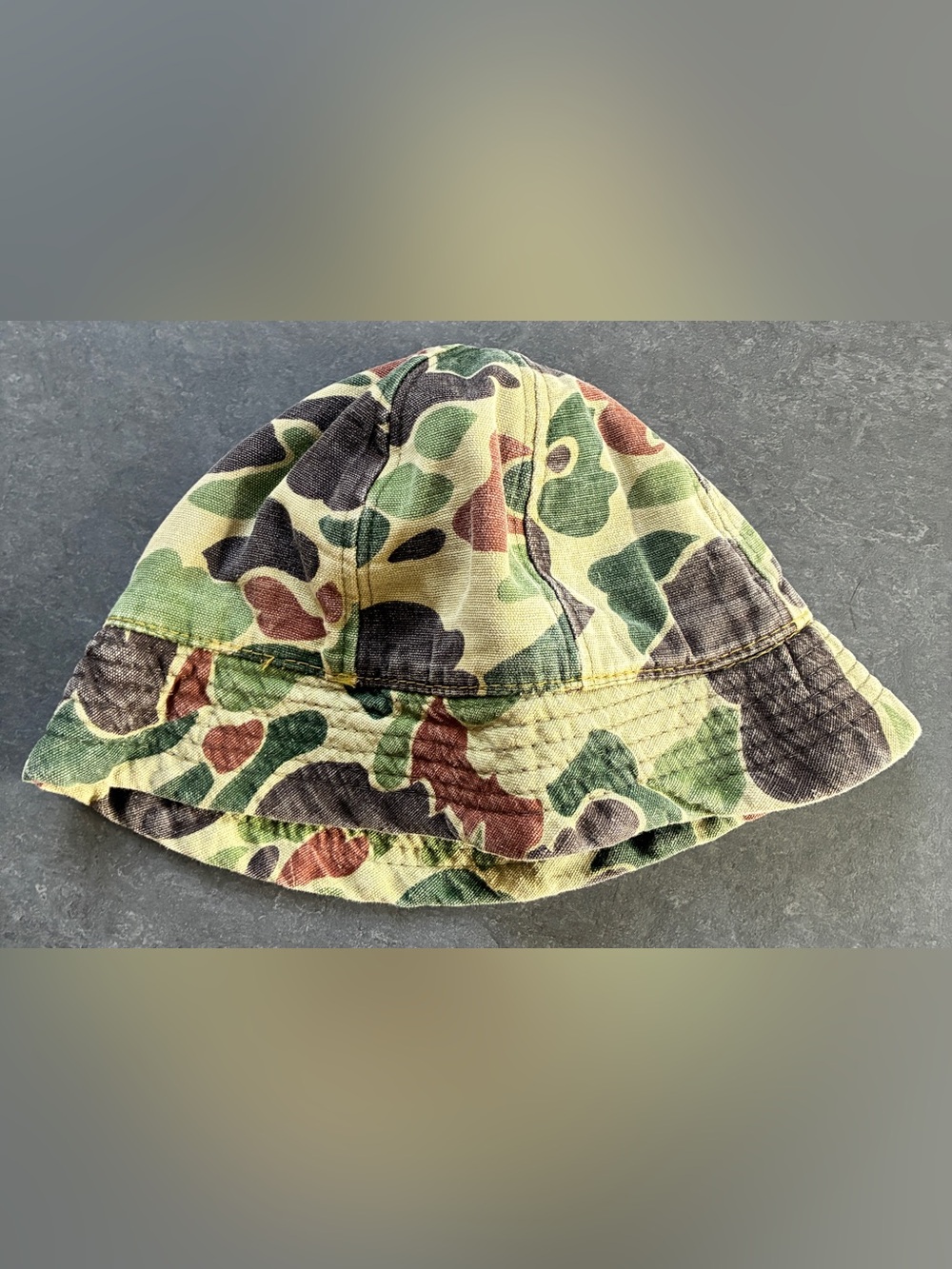 Jones Wear Camouflage Bucket Hat in Green/ Brown/ Black